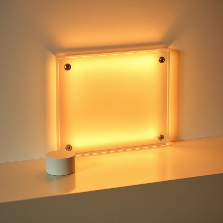 Acrílico LED com foto